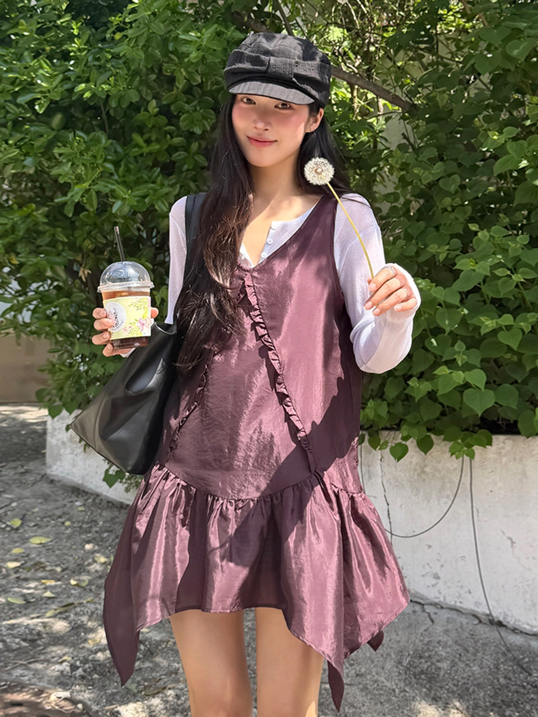 마가린핑거스 SHEER LAYERED ONE-PIECE (PURPLE) 상품 이미지 2