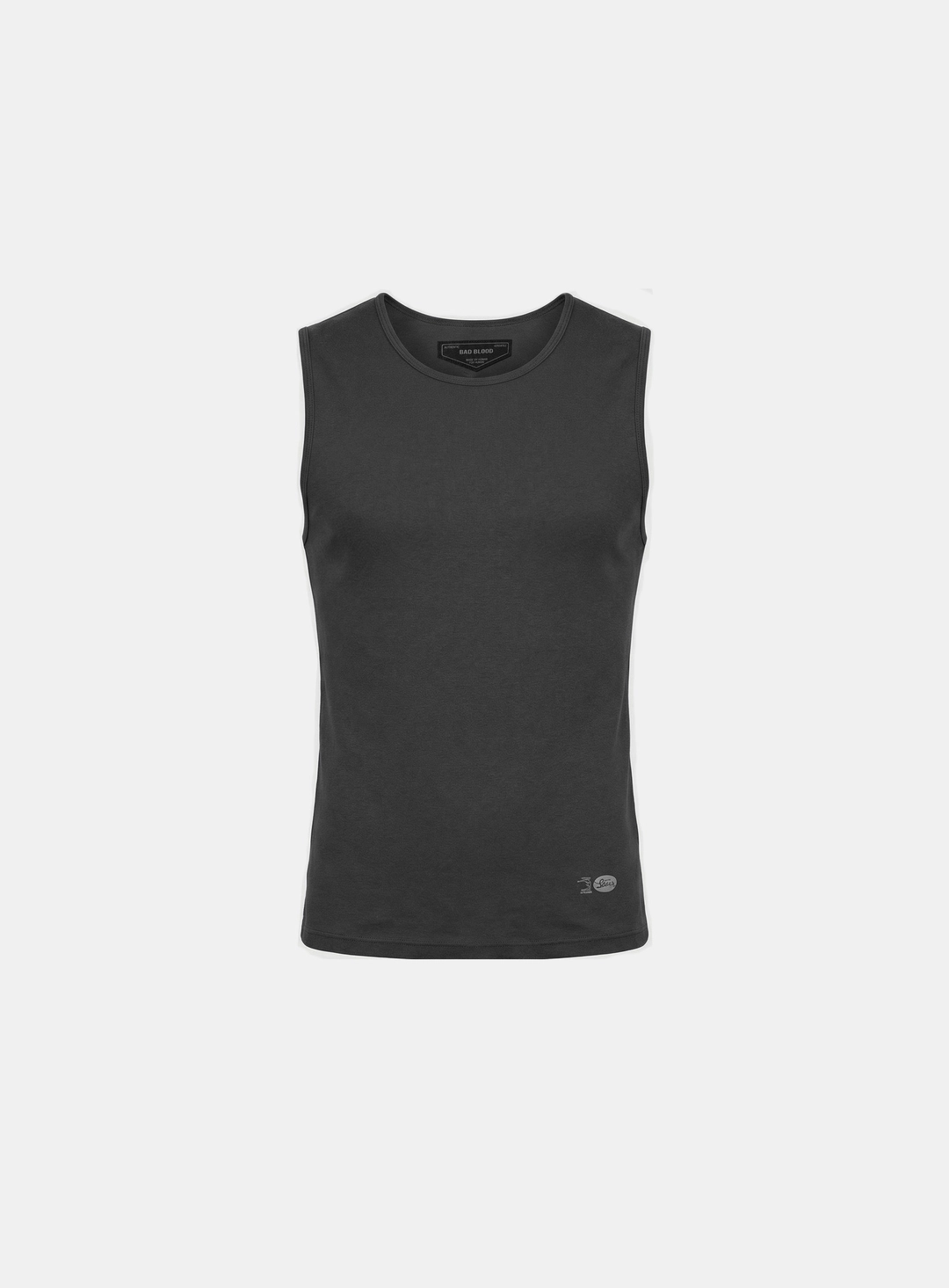 배드블러드 [w-tnk26-013] BS Cotton Jersey Classic Tank - Charcoal 상품 이미지 2