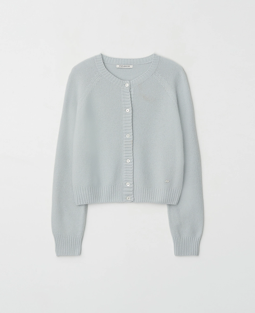 스텝어라운드 Soft Texture Raglan Knit Cardigan_MINT 상품 이미지 1