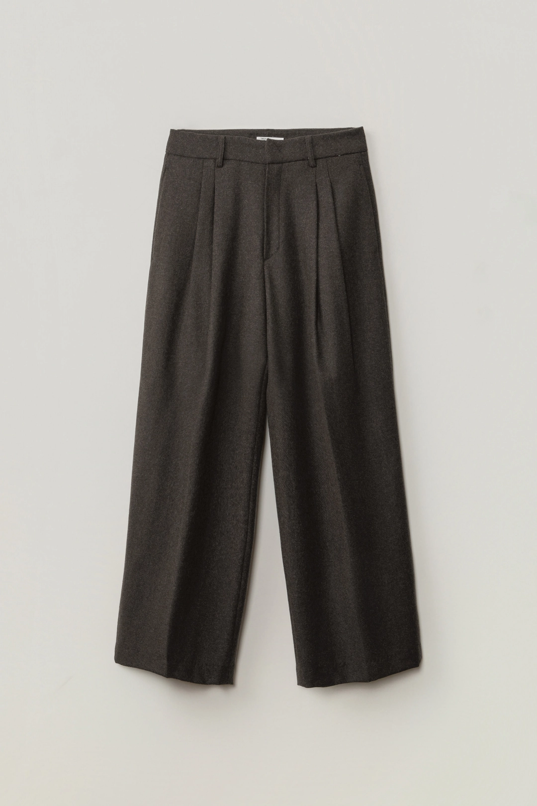 세이지먼트 PEYDEN WOOL PINTUCK SLACKS_BROWN 상품 이미지 1