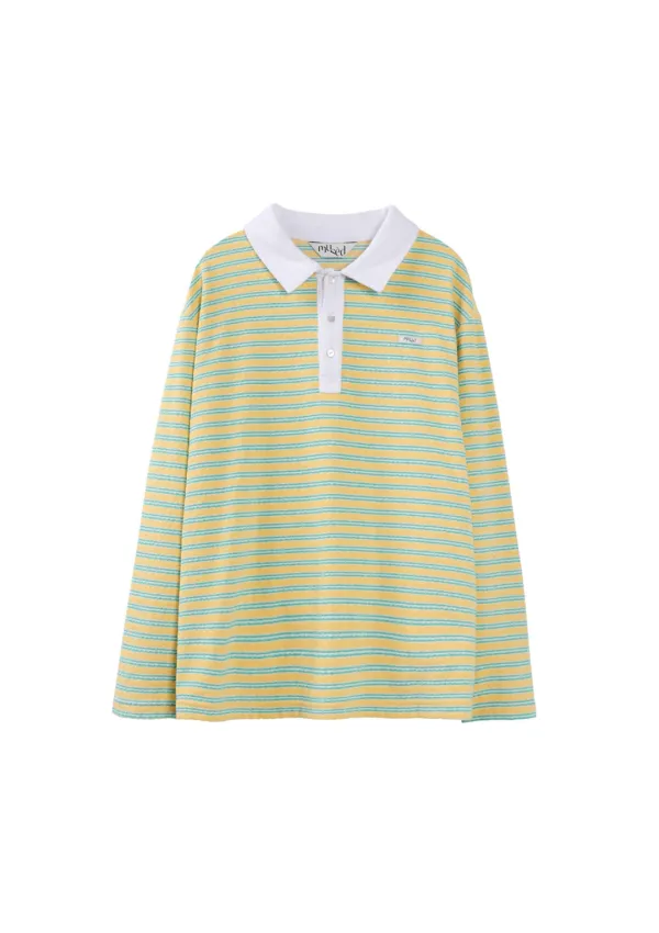 [1차 리오더 / 6월 3일이후 순차배송] Mused Pier Collar T-shirts - Yellow Basic