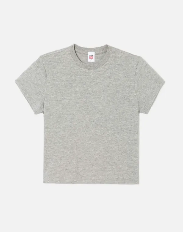 Hanes 1950s Boxy Tee - Heather Grey