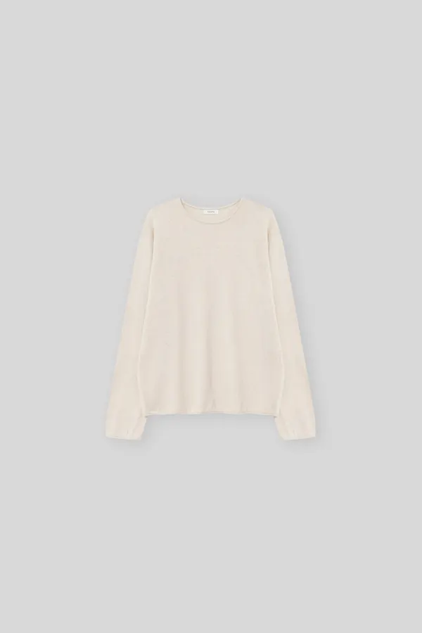 Souffle round knit (cream)