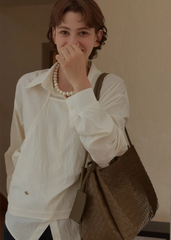 ANC WEAVING MESH STRING BAG_OLIVE