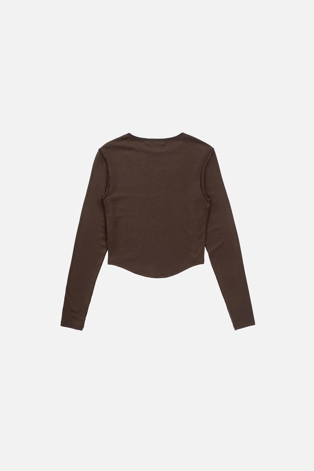 인스턴트펑크 ROUND HEM LINE TEE - BROWN 상품 이미지 2