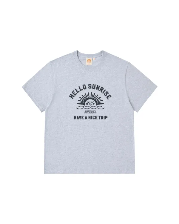 HS VTG Arch Logo Tee_3% Melange Gray