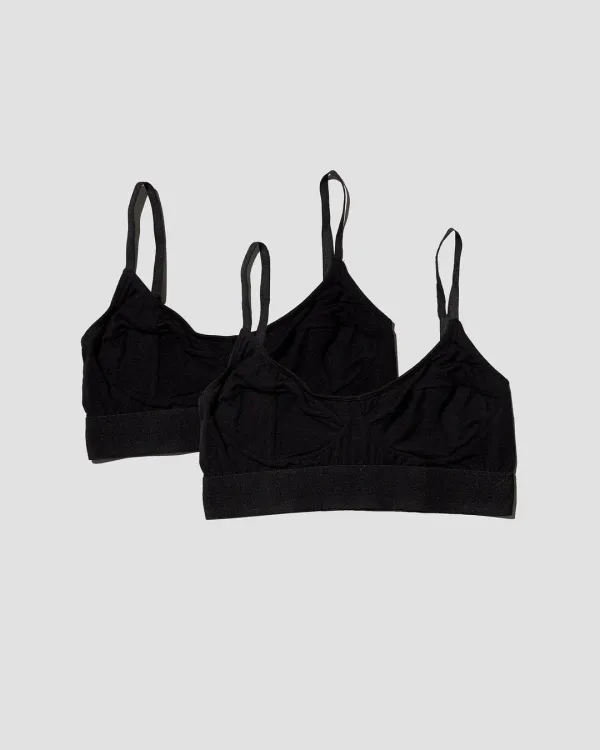 Pack - 2 Soft Bra (Black / black)