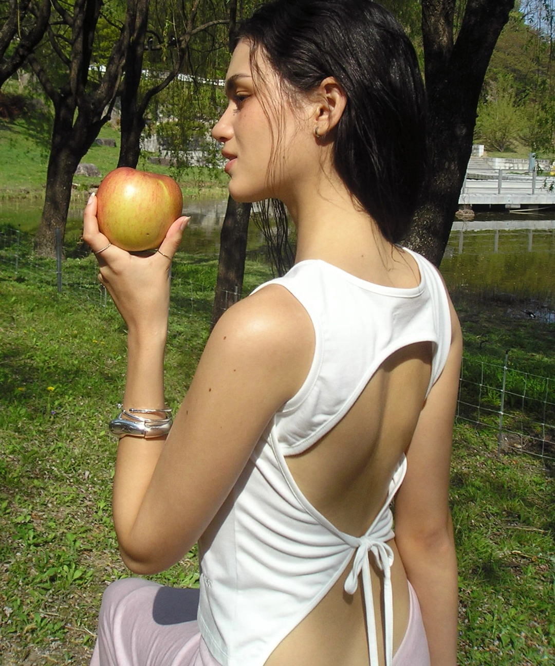 비터셀즈 Curved Backless Top-Ivory 상품 이미지 2