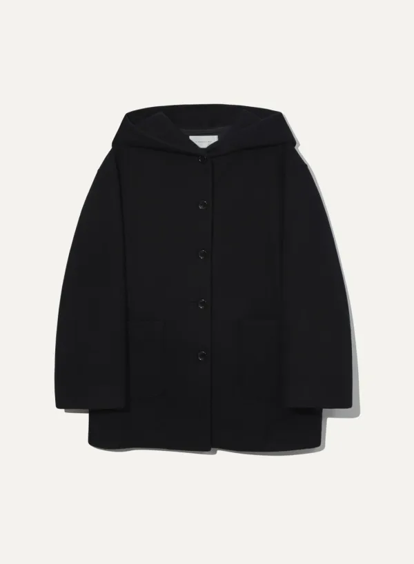 Johanna Hooded Coat Black