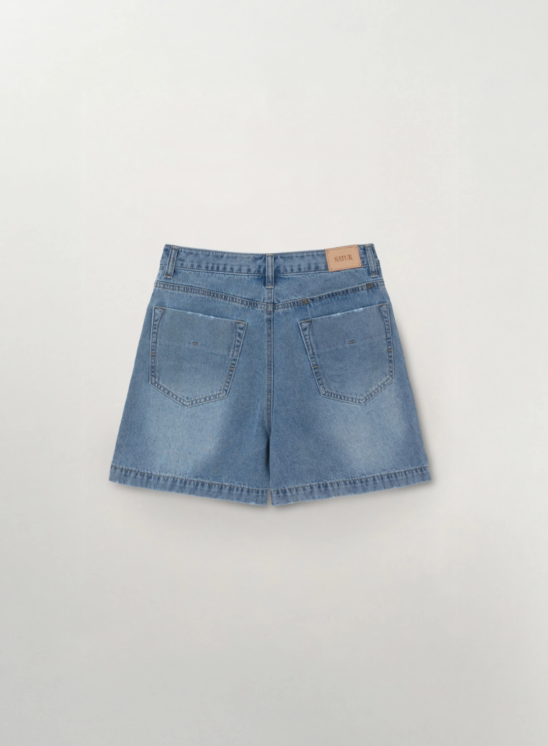 세터 (W) Washed Denim Shorts - Blue 상품 이미지 2