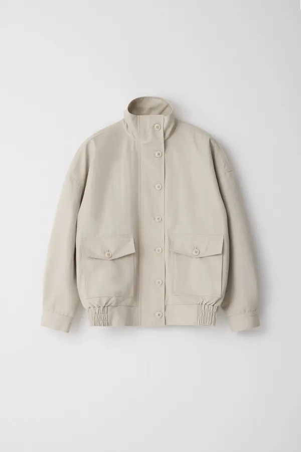 Less Blouson_Pale Beige