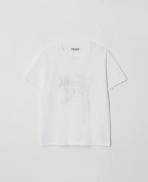 Prague park graphic Tee_WHITE