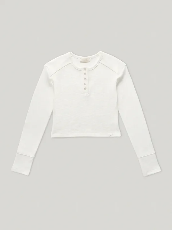 Bare Waffle Tee Ivory (2nd)