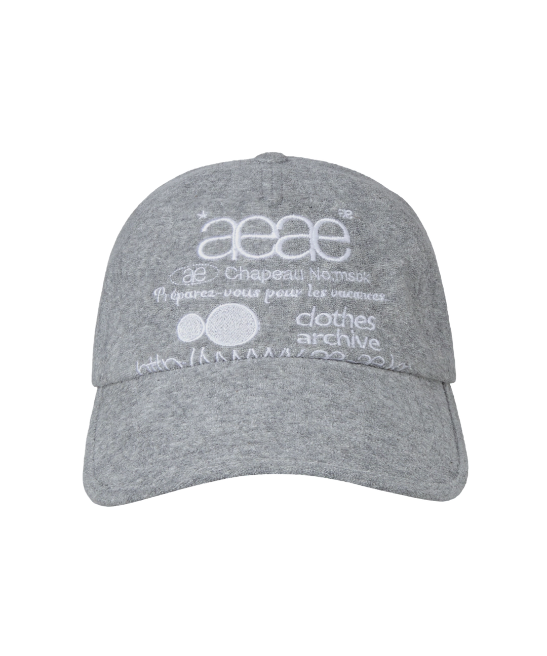 에이이에이이 WEB LOGO FLEECE CAP [GREY] 상품 이미지 3