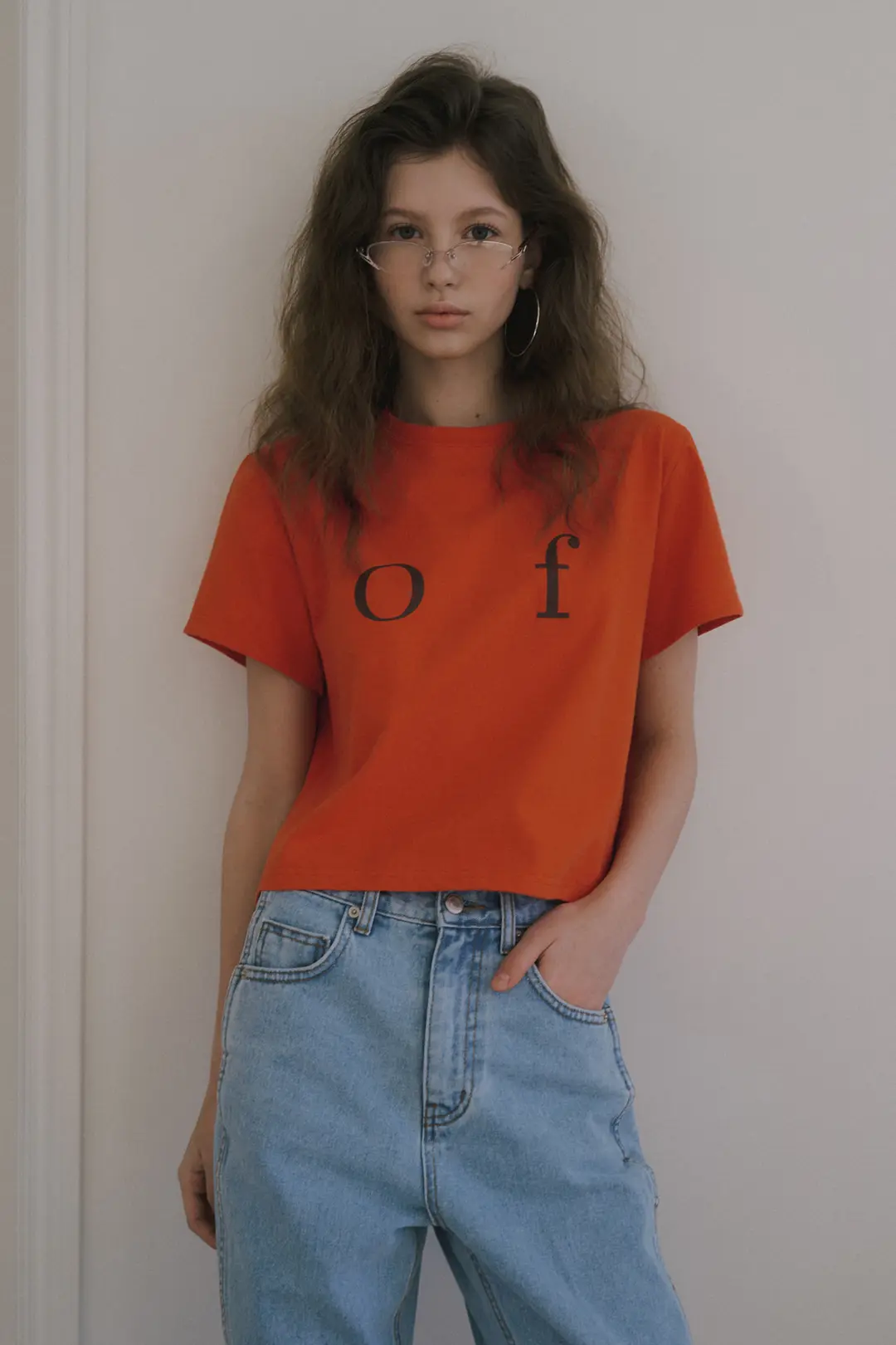 오버듀플레어 OF LOGO T-SHIRT_RED 상품 이미지 2
