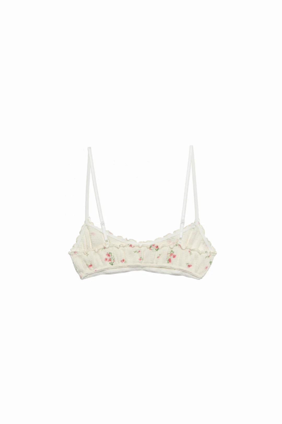 후미카우치다 Floral Print Waﬄe Bra 상품 이미지 2