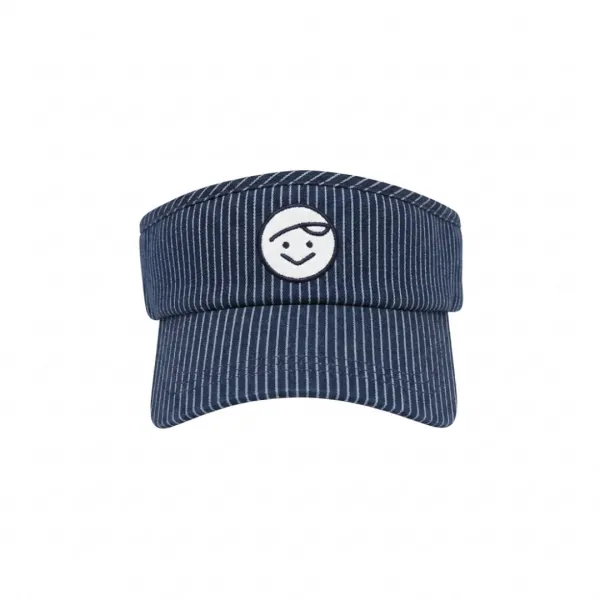 Piv\'vee Stripe Sun Visor (ocean navy)