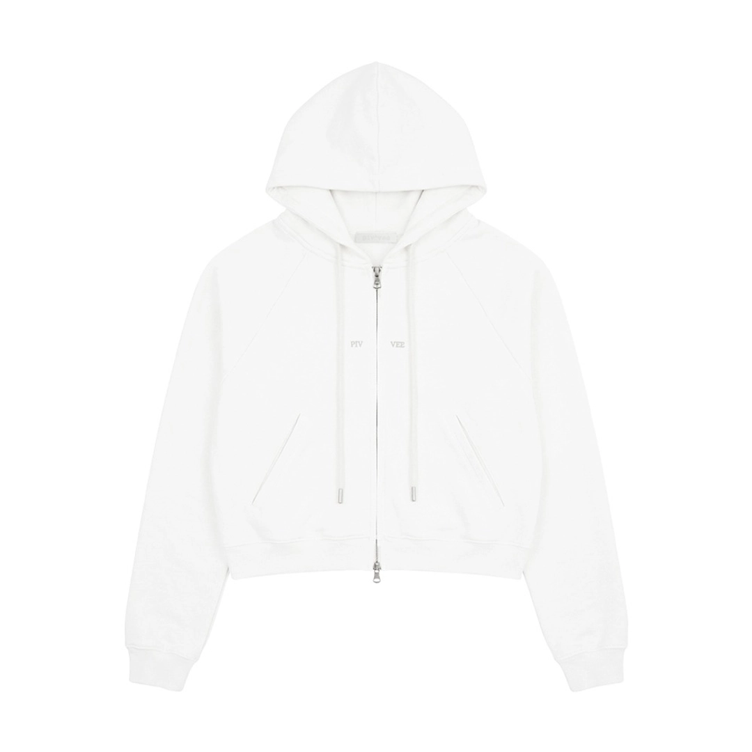 피브비 Split Logo Detail Hoodie (cloud white) 상품 이미지 1