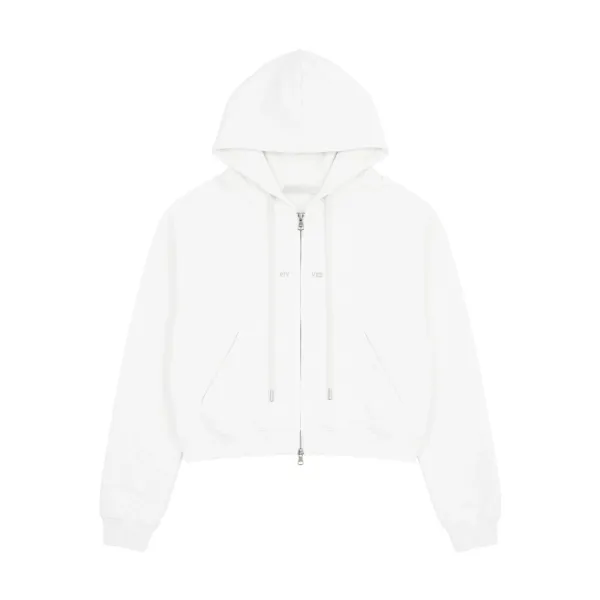 Split Logo Detail Hoodie (cloud white)