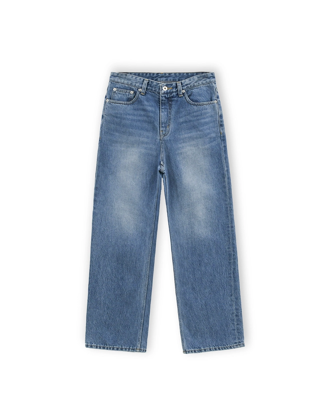 브라운야드 W 5P Straight Denim, Mid Blue 상품 이미지 1