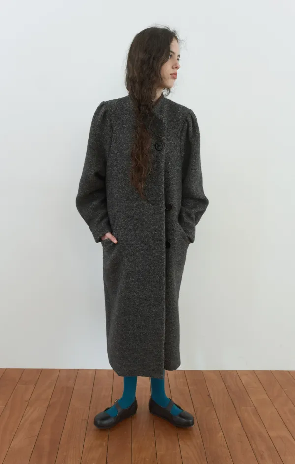 454. Dolly Long Coat_Grey
