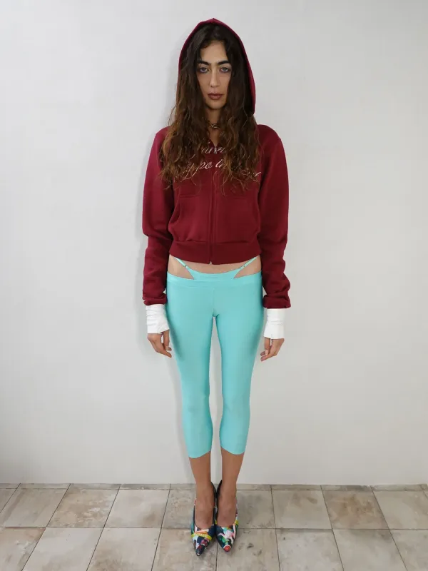 Family Disappointment Hooded Zip-Up Red