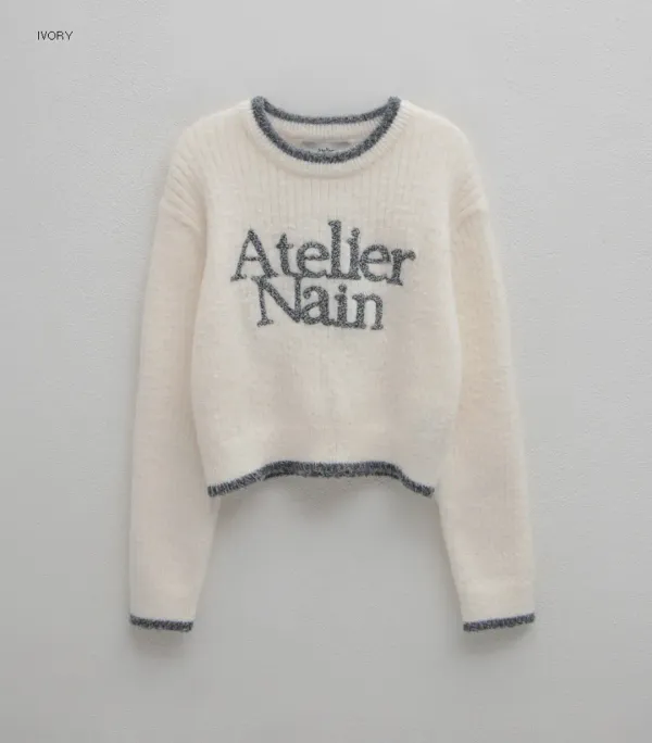 (T-6952)ESSENTIAL SAGE LOGO KNIT