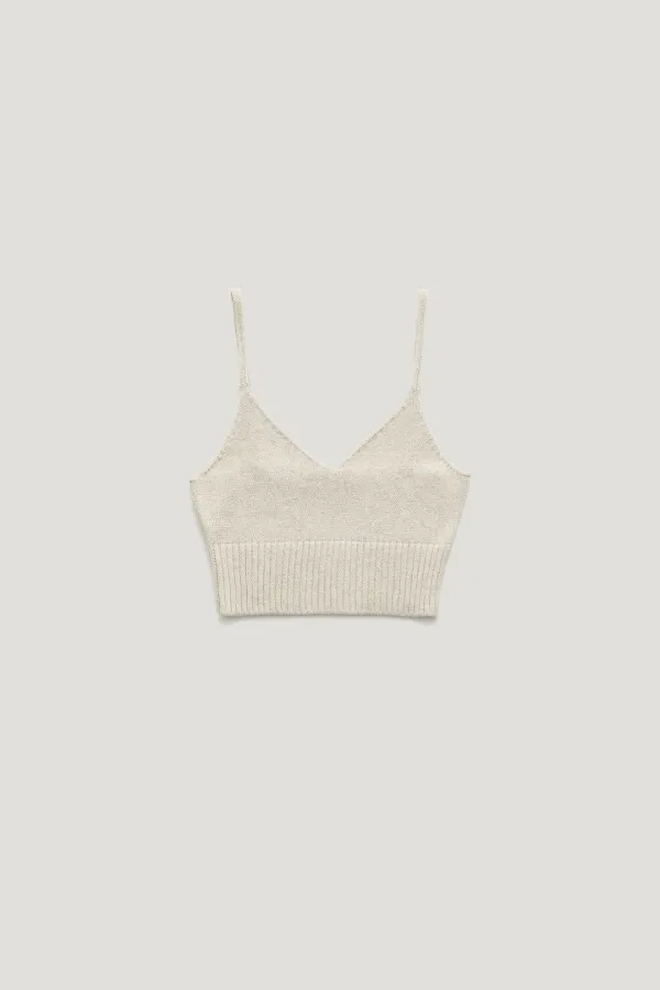 TATE LINEN BUSTIER_IVORY / ₩98,000