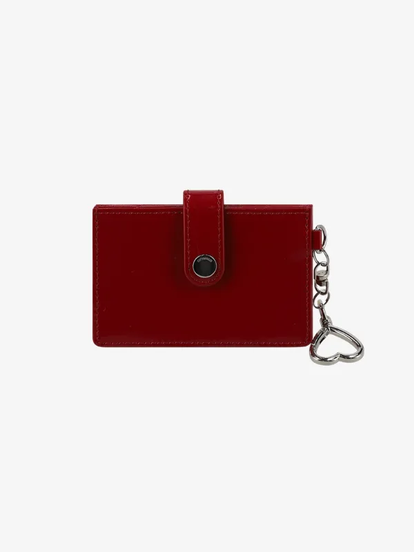 시티 버튼 키링 카드지갑_RED