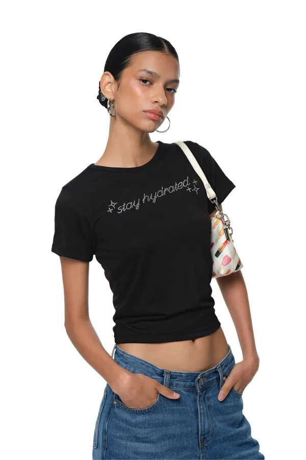 HYDRATE HOTFIX BABY T-SHIRT (BLACK)