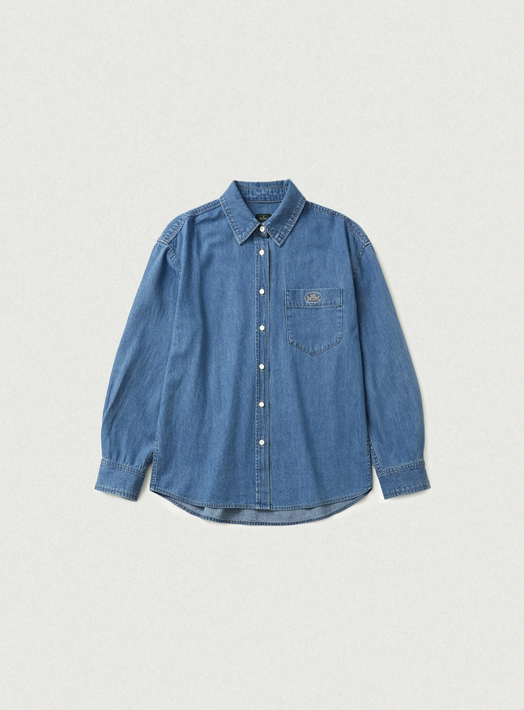 더바넷 Grael Oversized Pocket Denim Shirt_Blue 상품 이미지 1
