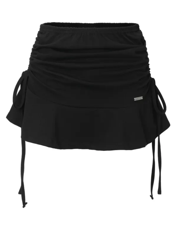 Ribbon Shirring Skirt