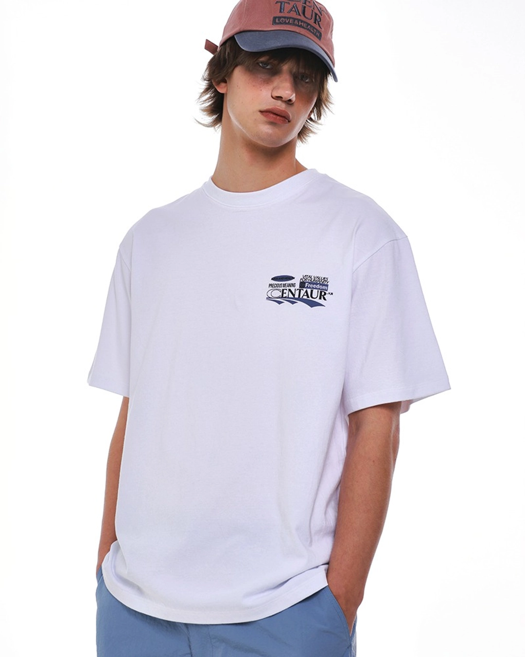 센토르 CENTAUR FREEDOM T-SHIRT_WHITE 상품 이미지 1