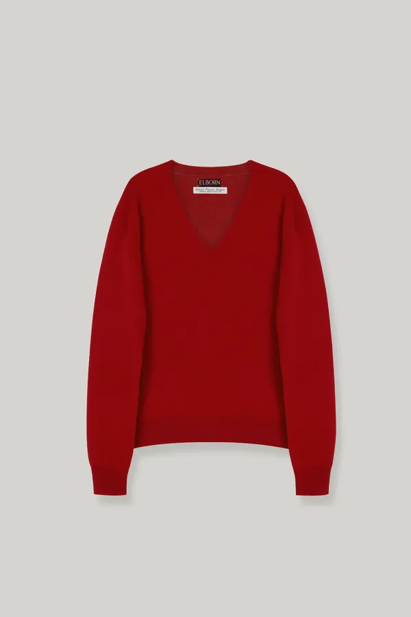 Tiana Cashmere V-neck Knit Top