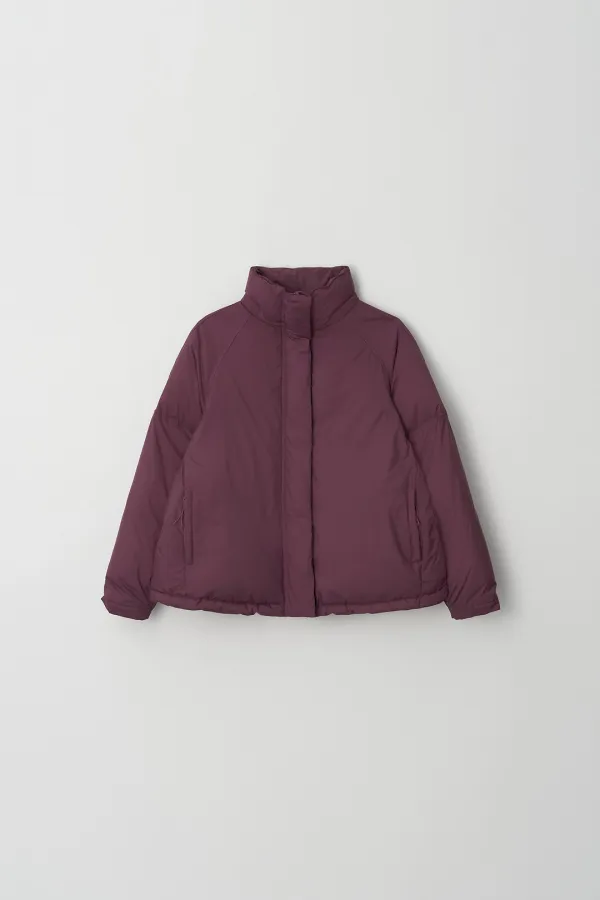 High Neck Down Jacket (magenta)