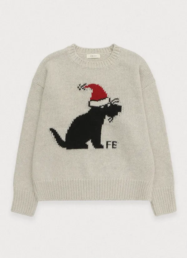 [2nd] Noel puppy mohair knit - oatmeal grey