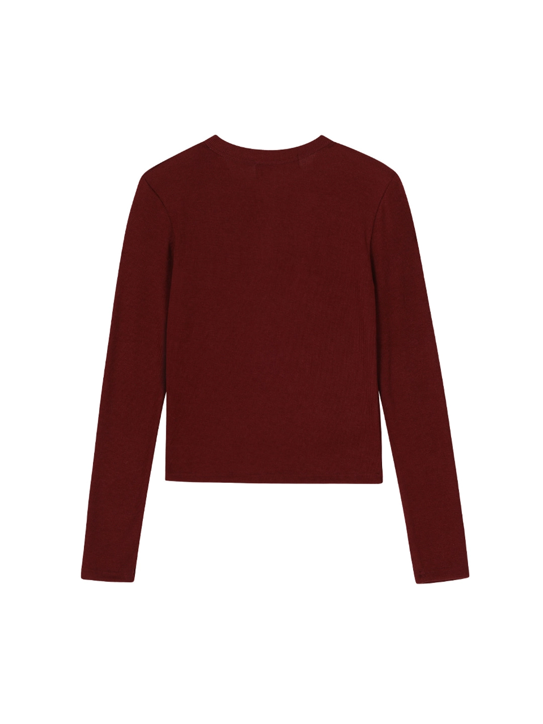 크랭크 RIBBON-TIED KNIT CARDIGAN_WINE 상품 이미지 3