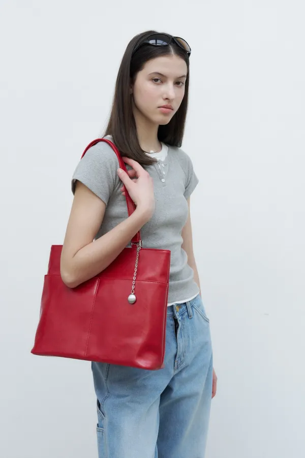[김가을 PICK] Pocket Toast Shoulder Bag - Vintage Red