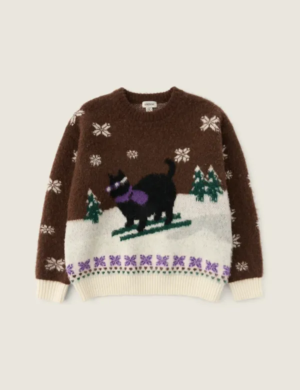 Ski Boy Nero Wool Knit (Brown)