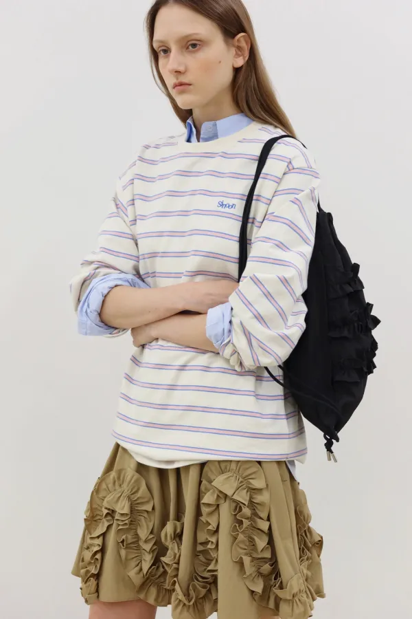 Ruffle String Bag Ver.2 (Black)
