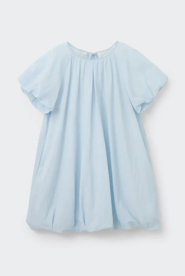 VOLUME MINI DRESS (WASHED SKY)