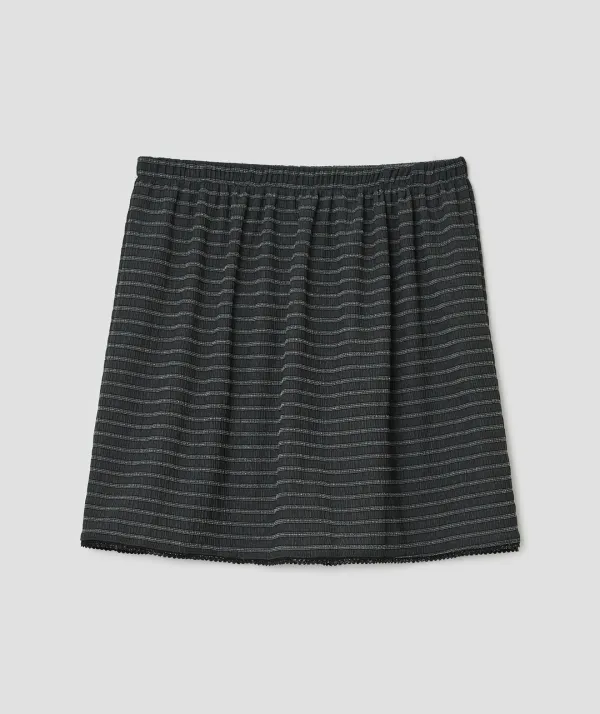 Layered Lace Skirt [Charcoal]