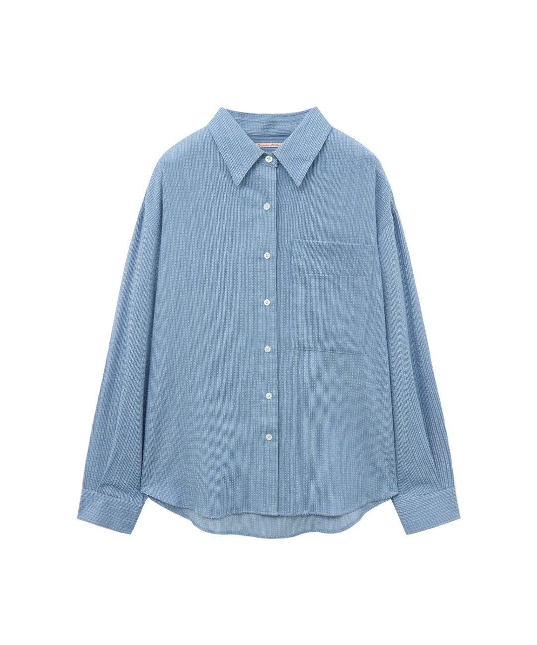 반원 아뜰리에 A3550 텍스처드 데님 셔츠_Light blue 상품 이미지 3