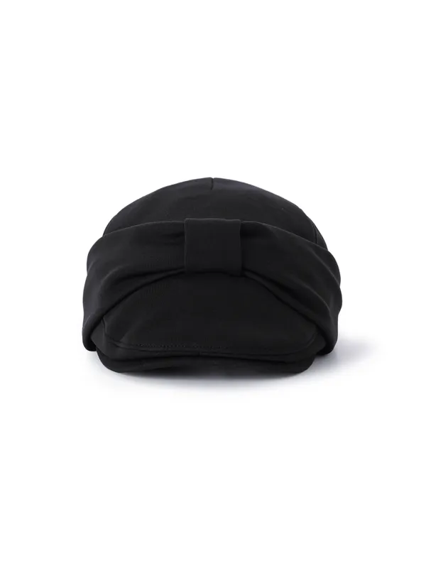 RIBBON HUNTING CAP_BLACK