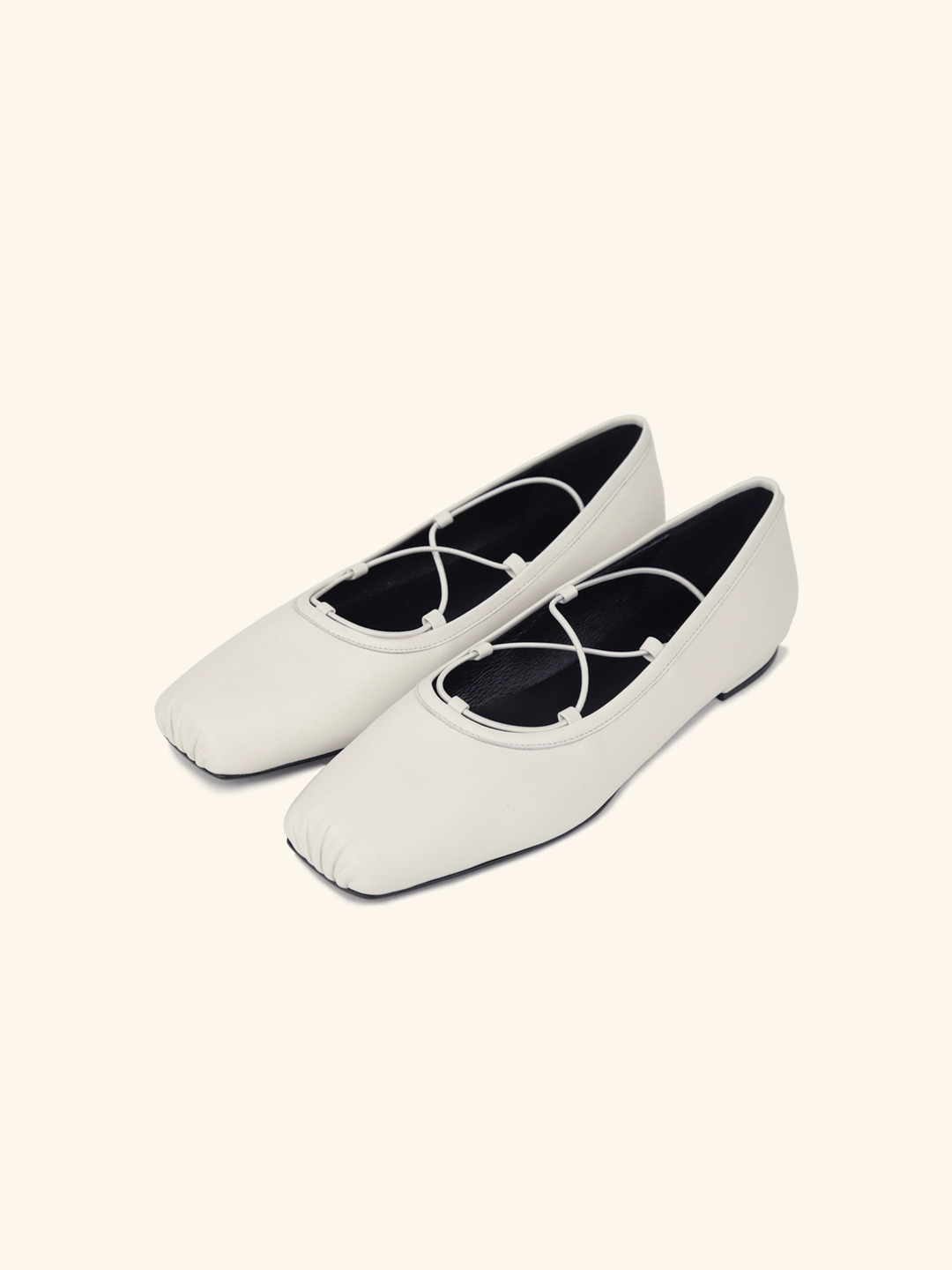 러브듀이 [바로배송] BALLET strap flat / 크림 상품 이미지 3