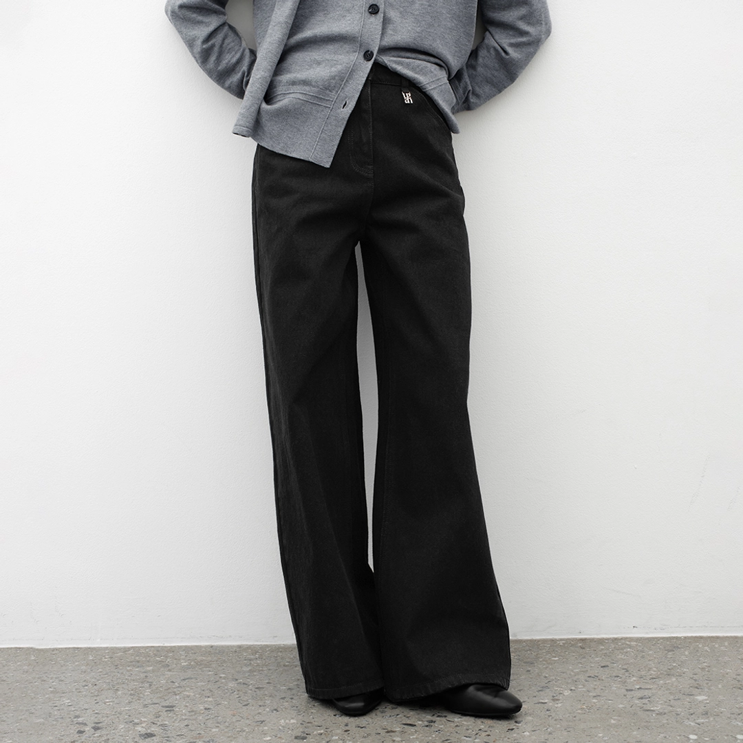 아뜰리에 나인 (PT-5702)ESSENTIAL COTTON WIDE PANTS 상품 이미지 1
