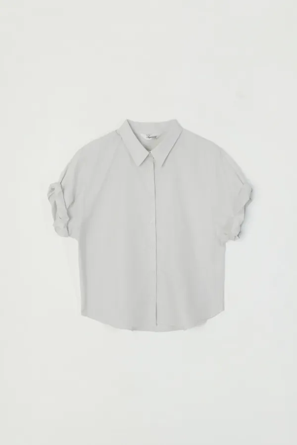 KIELO HALF SHIRT_LIGHT GRAY