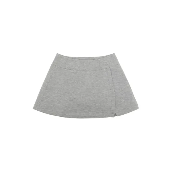 Slit Mini Skirt (snow grey)