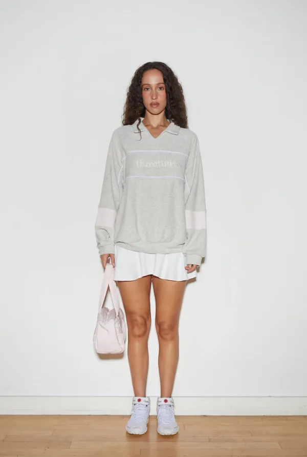 Terry block sweatshirt