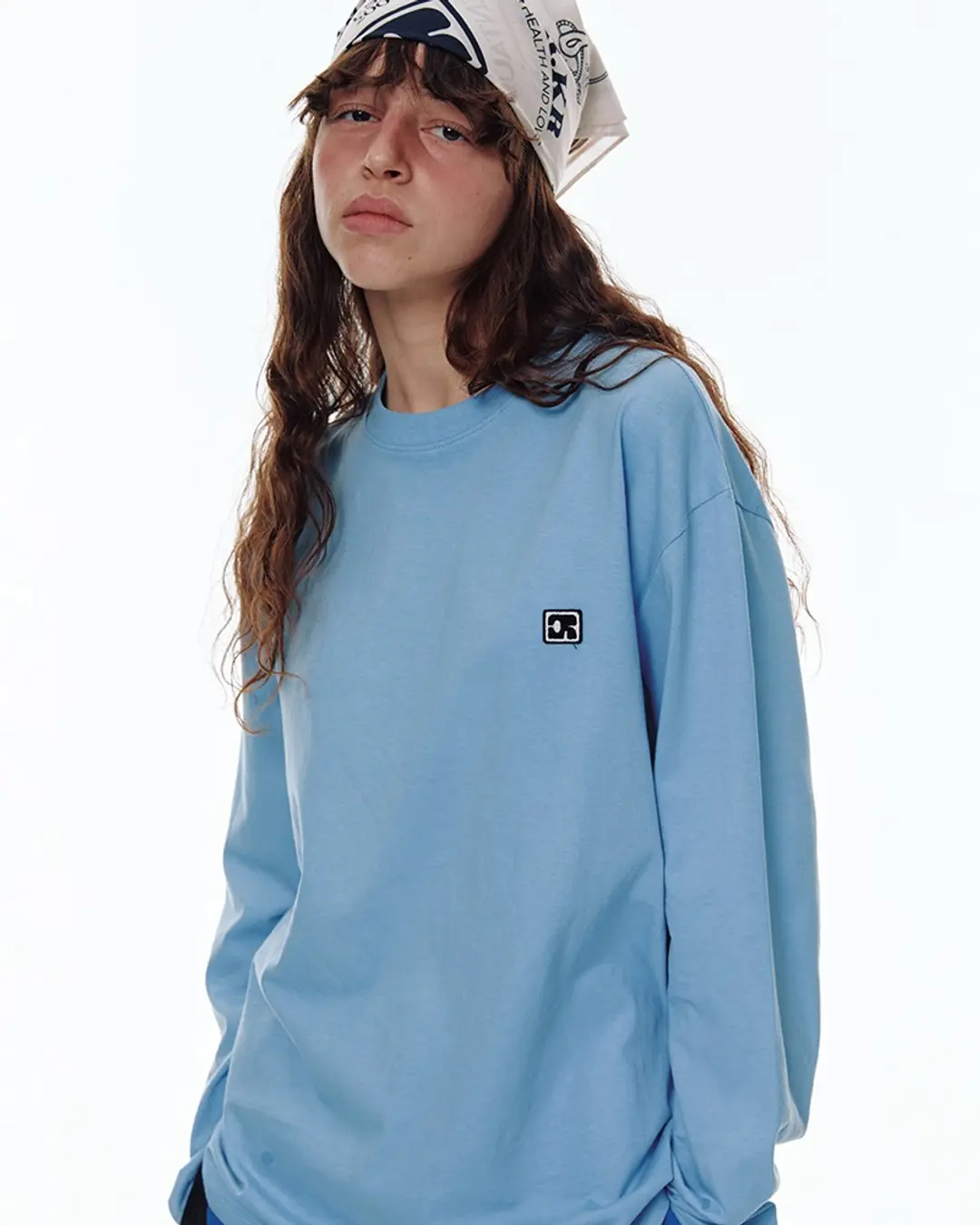 센토르 CENTAUR EMBLEM PATCH LONG SLEEVE T-SHIRT_BLUE 상품 이미지 2